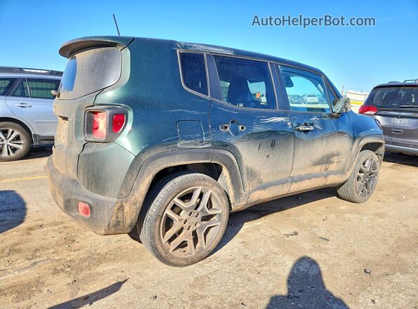 ZACNJDAB8MPM43553 2021 JEEP RENEGADE Зеленый Задняя правая четверть
