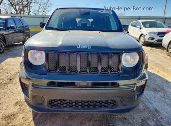 ZACNJDAB8MPM43553 2021 JEEP RENEGADE Зеленый Вид спереди