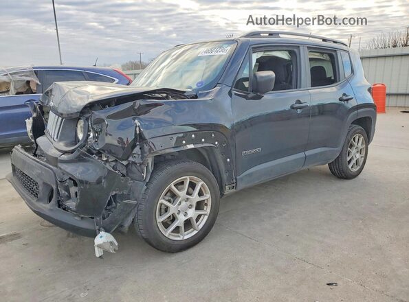 ZACNJDB11NPN83967 2022 JEEP RENEGADE Черный Передняя левая четверть