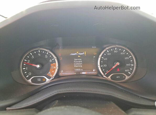 ZACNJDB13NPN59086 2022 JEEP RENEGADE Black Widok zestawu wskaźników