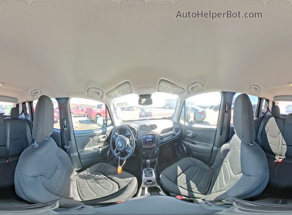 ZACNJDB13NPN59086 2022 JEEP RENEGADE Black Widok wnętrza 360 stopni