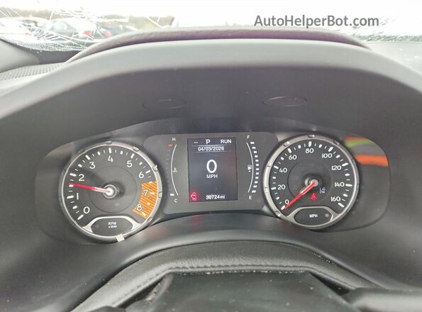 ZACNJDB13PPP40739 2023 JEEP RENEGADE Blue Widok zestawu wskaźników