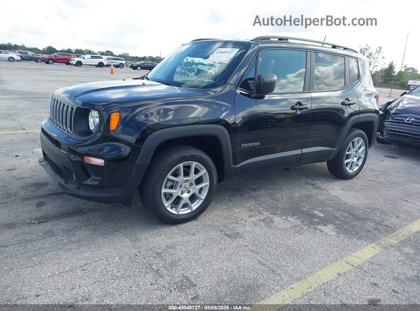 ZACNJDB14NPN83204 2022 JEEP RENEGADE Черный Передняя левая четверть