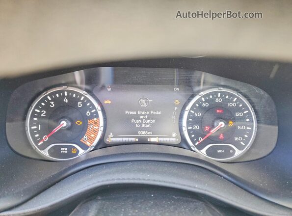 ZACNJDB14PPP44542 2023 JEEP RENEGADE Серебряный Вид щитка приборов