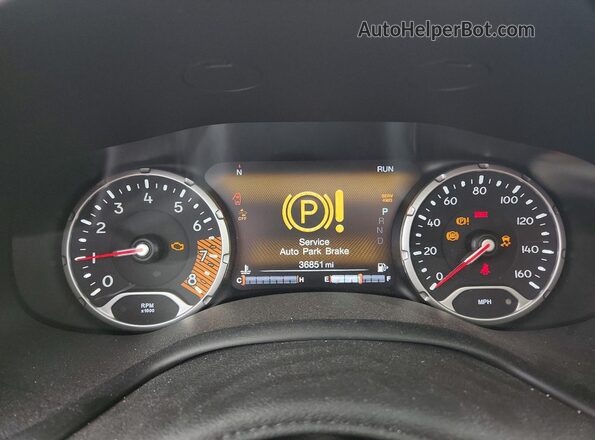 ZACNJDB16MPN30759 2021 JEEP RENEGADE Белый Вид щитка приборов