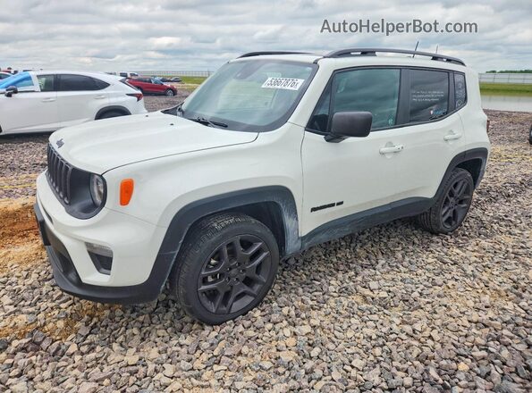 ZACNJDB16MPN30759 2021 JEEP RENEGADE Белый Передняя левая четверть