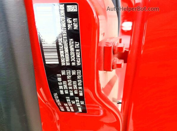 ZACNJDB18NPN70214 2022 JEEP RENEGADE Красный Вид наклейки с VIN-кодом