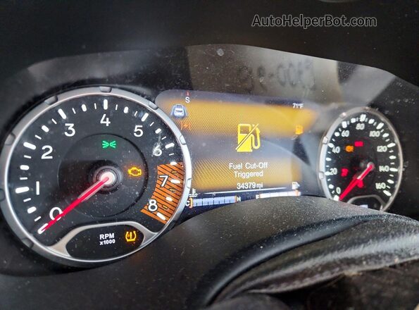 ZACNJDBB4MPM14744 2021 JEEP RENEGADE Black Instrument cluster view