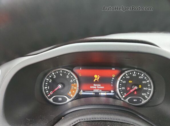 ZACNJDBB9MPM67200 2021 JEEP RENEGADE Blue Instrument cluster view