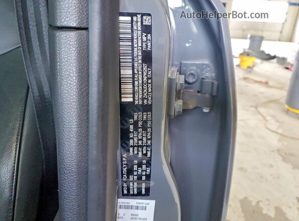 ZACNJDC10NPN52627 2022 JEEP RENEGADE Gray VIN sticker view