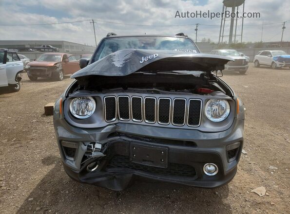 ZACNJDD17MPN19248 2021 JEEP RENEGADE Серый Вид спереди