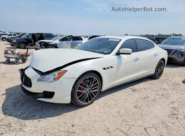 ZAM56RPA1G1169998 2016 MASERATI QUATTROPOR White Առջևի ձախ երեք քառորդ տեսարան