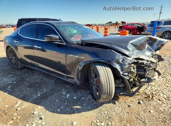 ZAM57RSA3G1185284 2016 MASERATI GHIBLI Черный Передняя правая четверть