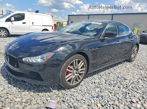ZAM57RSA5H1213264 2017 MASERATI GHIBLI Black წინა მარცხენა ხედი სამი მეოთხედიდან