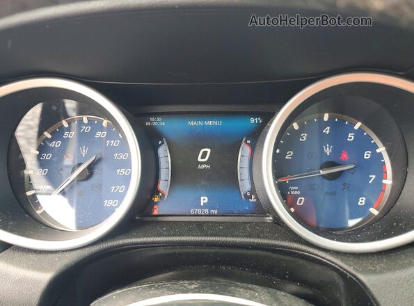 ZAM57RSA5H1213264 2017 MASERATI GHIBLI Black ხელსაწყოთა პანელის ხედი