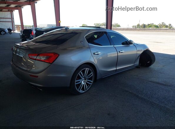 ZAM57RSA7H1218739 2017 MASERATI GHIBLI Коричневый Задняя правая четверть