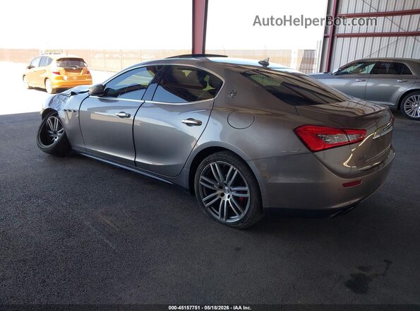ZAM57RSA7H1218739 2017 MASERATI GHIBLI Коричневый Задняя левая четверть