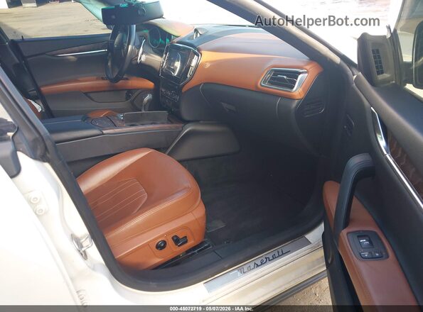 ZAM57RSA9G1177173 2016 MASERATI GHIBLI Белый Вид салона спереди