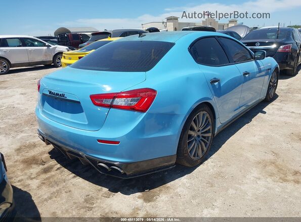 ZAM57RSAXG1185217 2016 MASERATI GHIBLI Light Blue Rear right