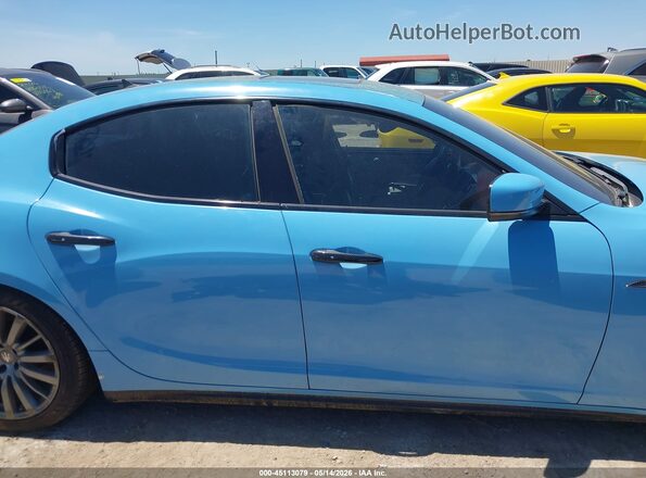 ZAM57RSAXG1185217 2016 MASERATI GHIBLI Light Blue Rear interior view