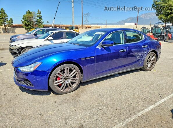 ZAM57RSS2H1211223 2017 MASERATI GHIBLI Blue Przód lewy