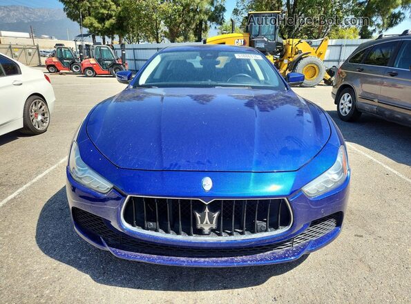 ZAM57RSS2H1211223 2017 MASERATI GHIBLI Blue Widok z przodu