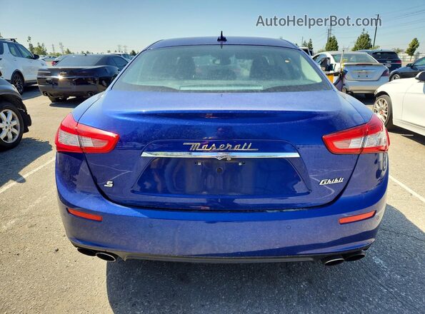 ZAM57RSS2H1211223 2017 MASERATI GHIBLI Blue Widok z tyłu