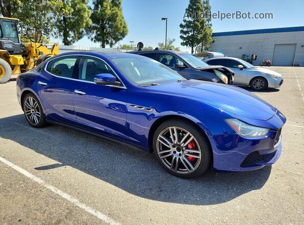 ZAM57RSS2H1211223 2017 MASERATI GHIBLI Blue Przód prawy