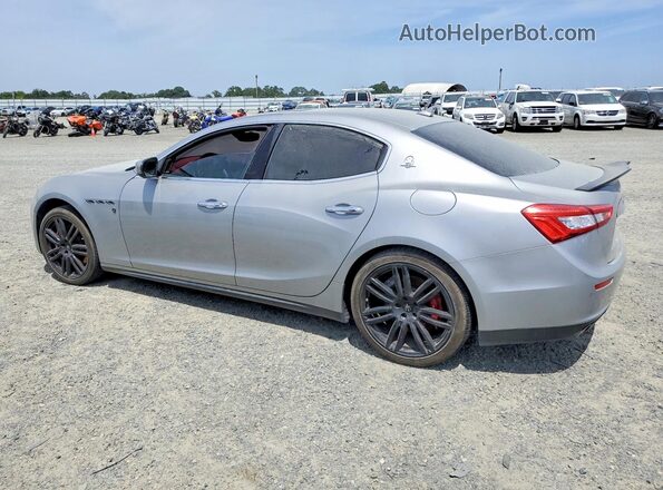 ZAM57RSS7H1218653 2017 MASERATI GHIBLI Silver Trasero izquierdo