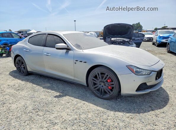ZAM57RSS7H1218653 2017 MASERATI GHIBLI Silver Delantero derecho