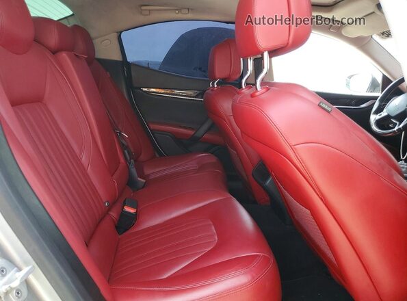 ZAM57RSS7H1218653 2017 MASERATI GHIBLI Silver Vista de los asientos traseros