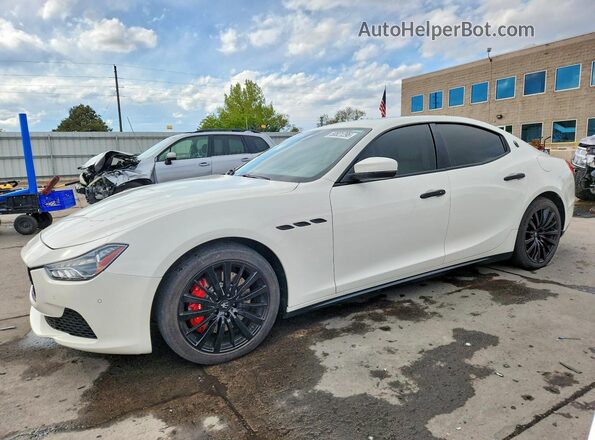 ZAM57RTA0H1227684 2017 MASERATI GHIBLI White Front left