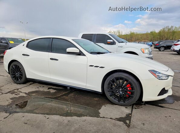 ZAM57RTA0H1227684 2017 MASERATI GHIBLI White Front right
