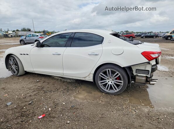ZAM57RTA3G1178706 2016 MASERATI GHIBLI White Trasero izquierdo