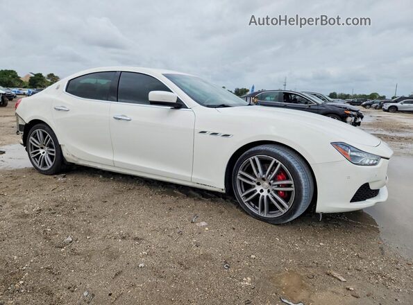 ZAM57RTA3G1178706 2016 MASERATI GHIBLI White Delantero derecho
