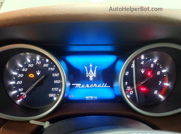 ZAM57RTA3H1223922 2017 MASERATI GHIBLI White Vista del cuadro de instrumentos