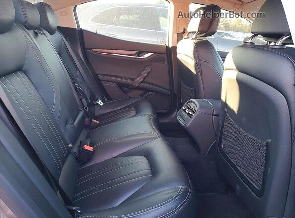ZAM57RTA4H1242477 2017 MASERATI GHIBLI Gray უკანა სავარძლების ხედი