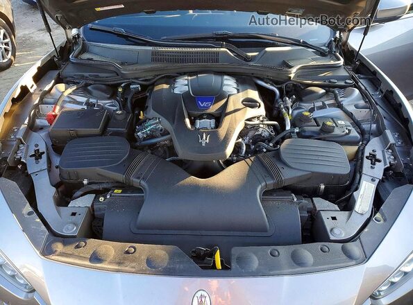 ZAM57RTA4H1242477 2017 MASERATI GHIBLI Gray უკანა სალონის ხედი