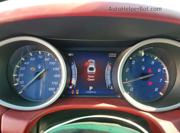 ZAM57RTA6G1176934 2016 MASERATI GHIBLI Белый Вид щитка приборов