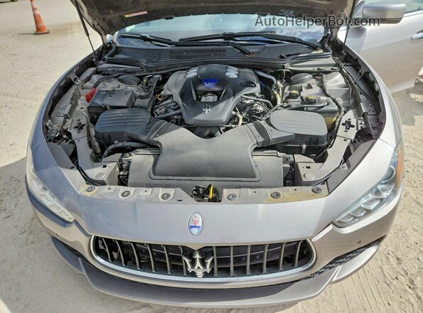 ZAM57RTAXG1189685 2016 MASERATI GHIBLI Gray უკანა სალონის ხედი