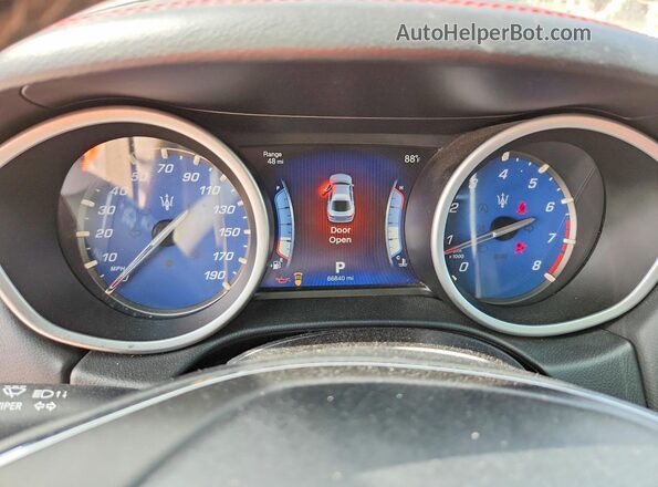 ZAM57RTAXG1189685 2016 MASERATI GHIBLI Gray ხელსაწყოთა პანელის ხედი