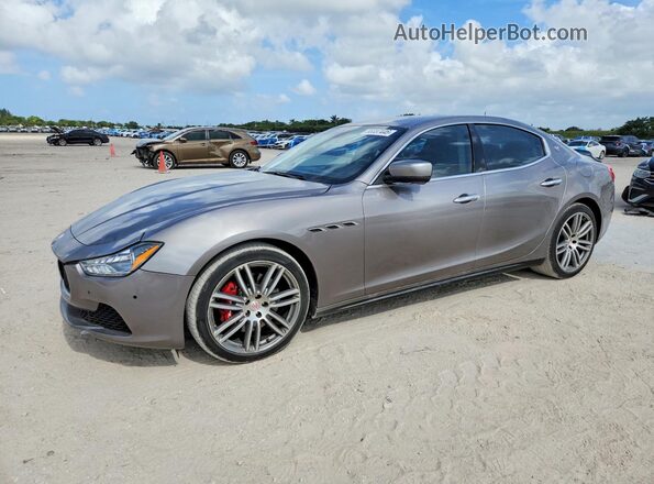 ZAM57RTAXG1189685 2016 MASERATI GHIBLI Gray წინა მარცხენა ხედი სამი მეოთხედიდან