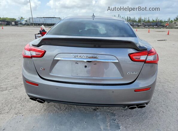 ZAM57RTAXG1189685 2016 MASERATI GHIBLI Gray უკანა ხედი