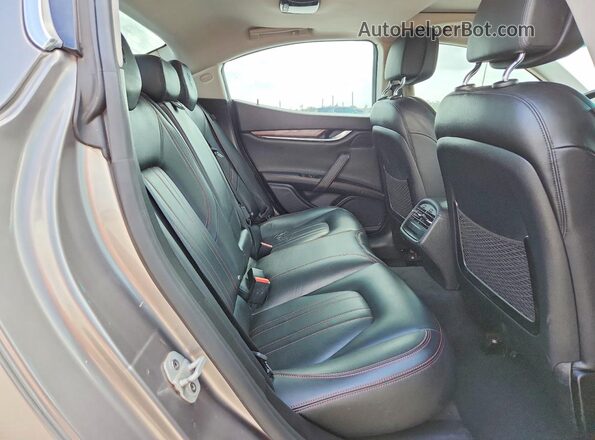 ZAM57RTAXG1189685 2016 MASERATI GHIBLI Gray უკანა სავარძლების ხედი