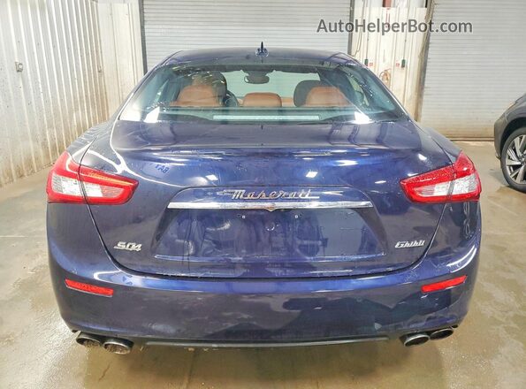 ZAM57RTL3H1233884 2017 MASERATI GHIBLI Blue Вид ззаду