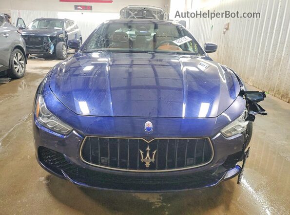 ZAM57RTL3H1233884 2017 MASERATI GHIBLI Blue Вид спереду