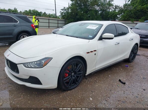 ZAM57RTL6H1219039 2017 MASERATI GHIBLI Белый Передняя левая четверть