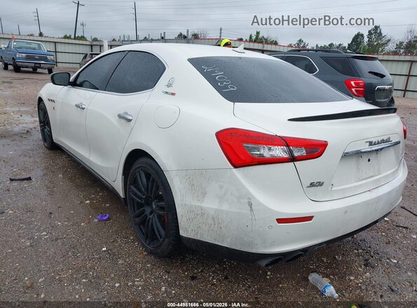 ZAM57RTL6H1219039 2017 MASERATI GHIBLI Белый Задняя левая четверть