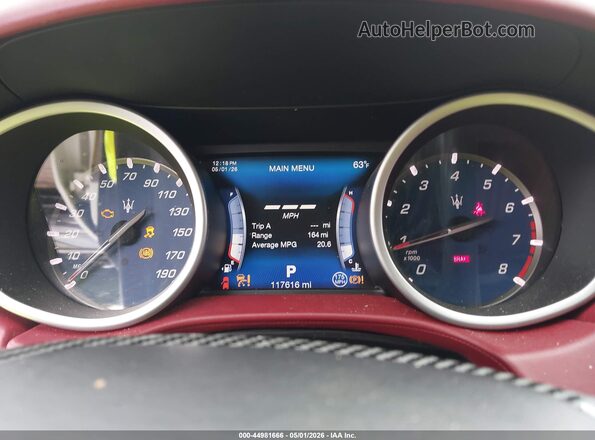 ZAM57RTL6H1219039 2017 MASERATI GHIBLI Белый Вид задних сидений