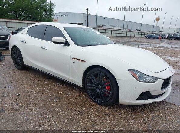 ZAM57RTL6H1219039 2017 MASERATI GHIBLI Белый Передняя правая четверть